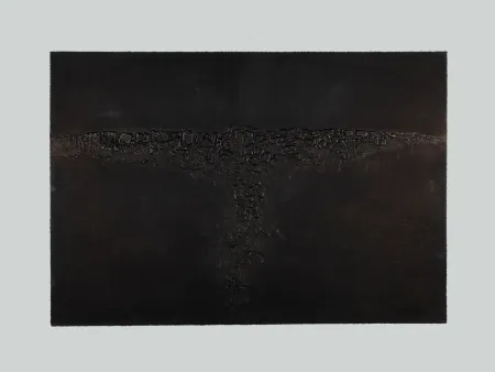 Etching And Aquatint Burri - Cretto Nero F