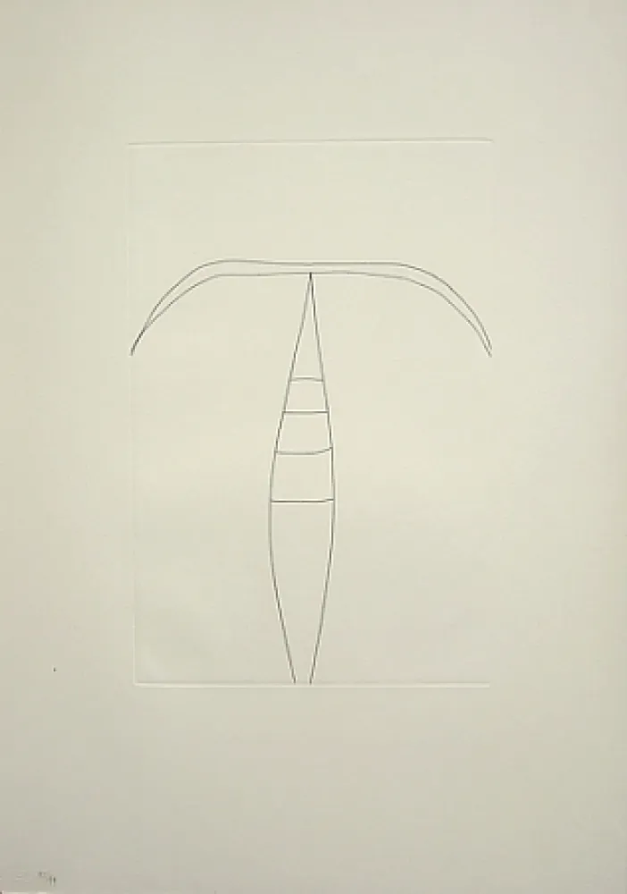 Etching Burri - Senza titolo