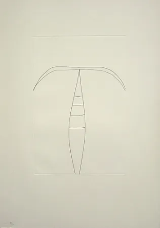 Etching Burri - Senza titolo