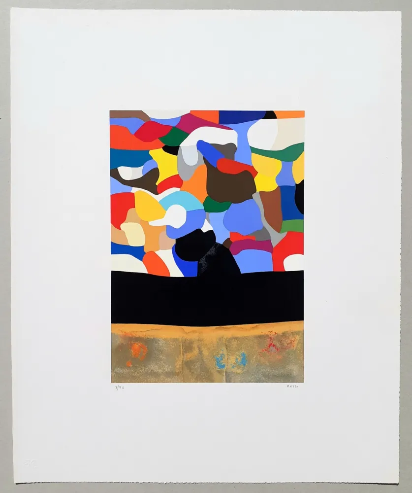 Screenprint Burri - Serigrafia 3-D