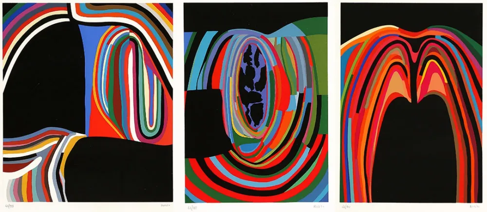 Screenprint Burri - Trittico B