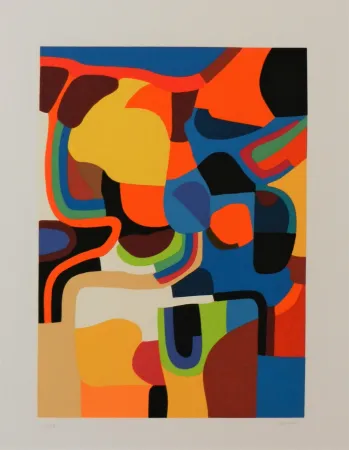 Screenprint Burri - Trittico E