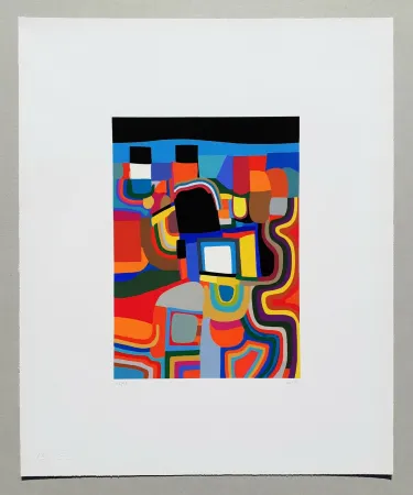 Screenprint Burri - Trittico E - Serigrafia 1-E