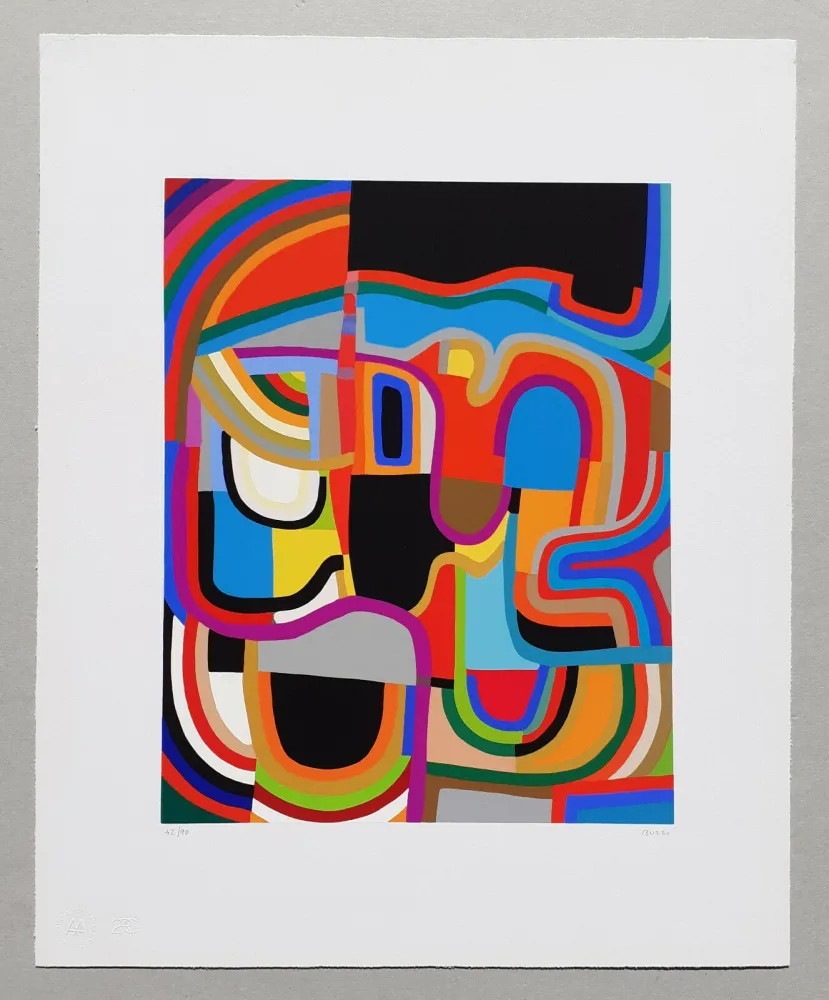 Screenprint Burri - Trittico E - Serigrafia 2-E