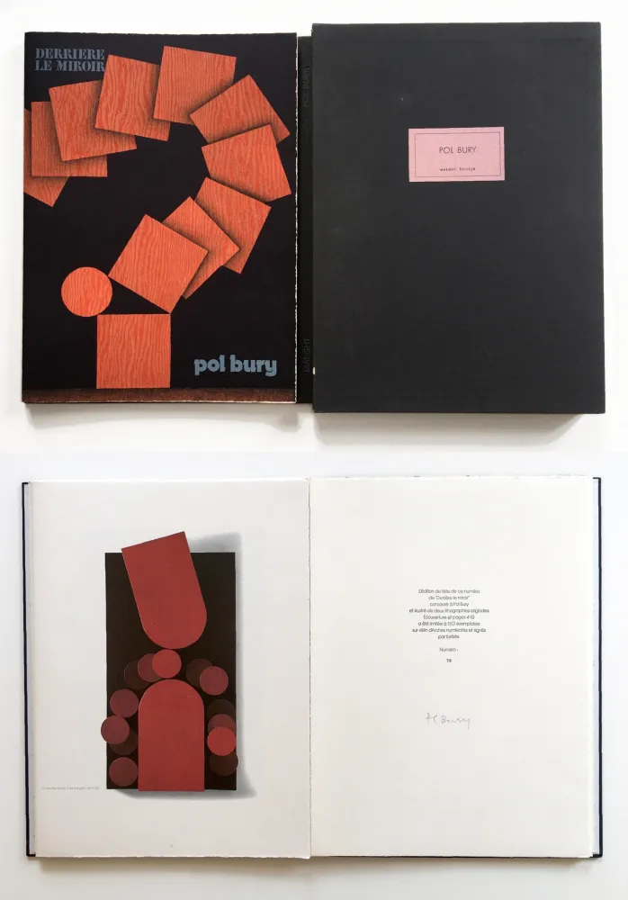 Illustrated Book Bury - Derrière le Miroir n° 228. POL BURY. Mars 1978. TIRAGE DE LUXE SIGNÉ.