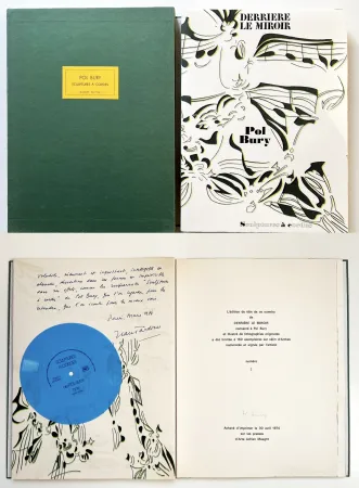 Illustrated Book Bury - Derrière le Miroir n°209. POL BURY. Avril 1974. TIRAGE DE LUXE SIGNÉ.