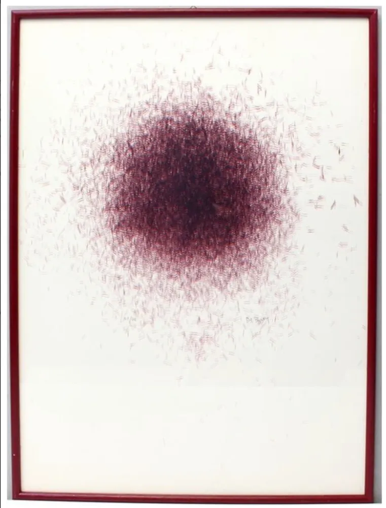 Lithograph Bury - Deux Traits II