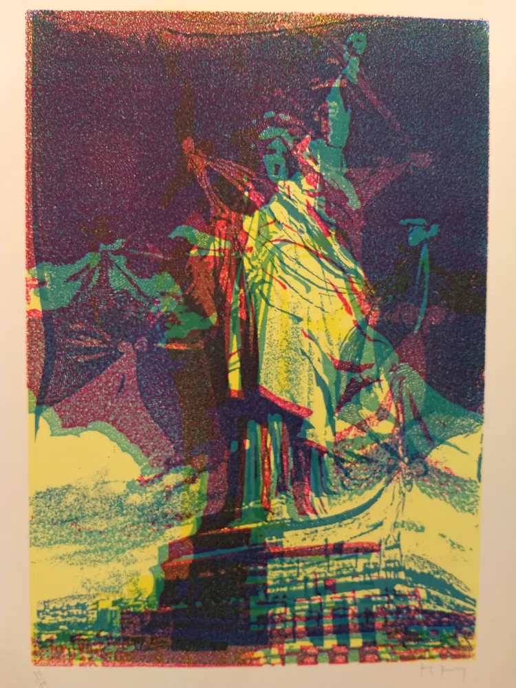 Lithograph Bury - Liberty