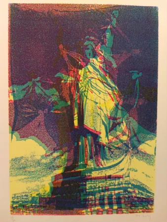 Lithograph Bury - Liberty