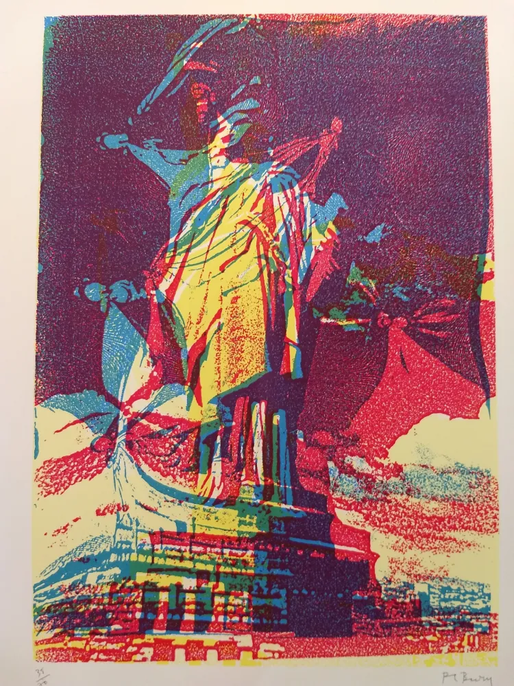 Lithograph Bury - Liberty