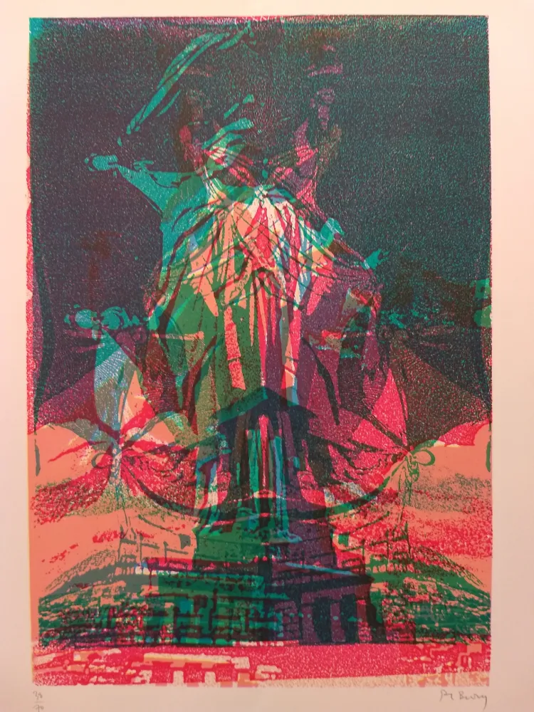 Lithograph Bury - Liberty