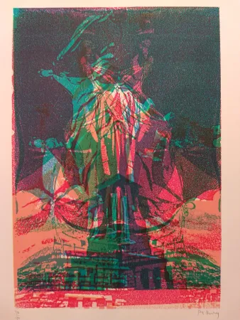 Lithograph Bury - Liberty