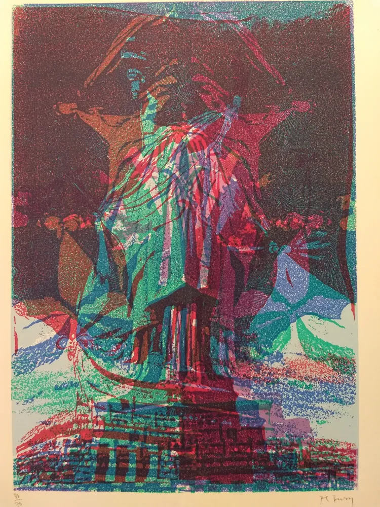 Lithograph Bury - Liberty