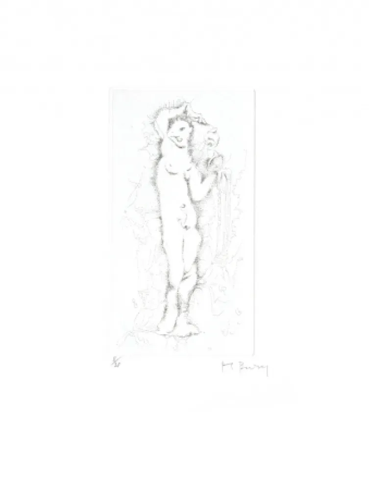 Engraving Bury - Nuée de neige