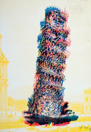 Screenprint Bury - PISA