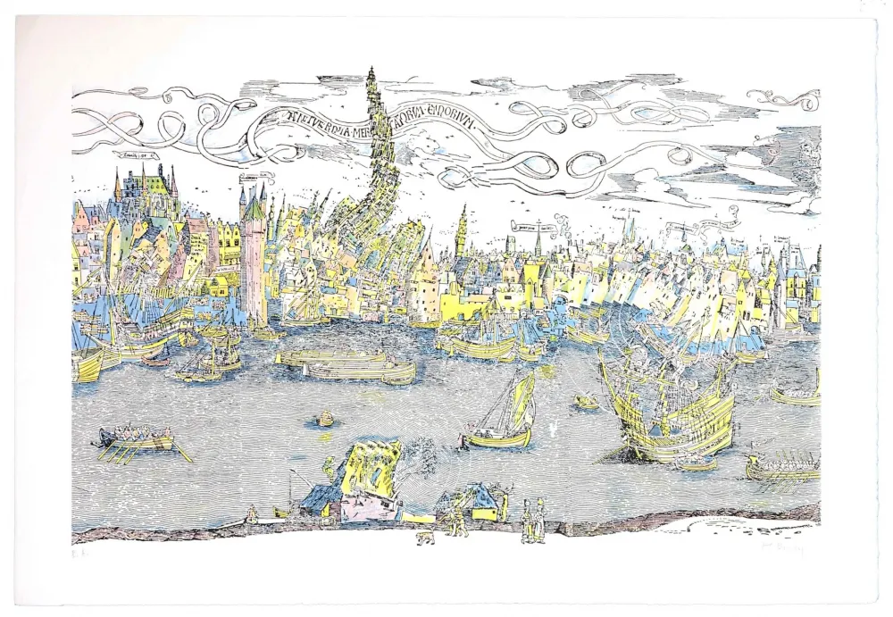 Lithograph Bury - Sans titre