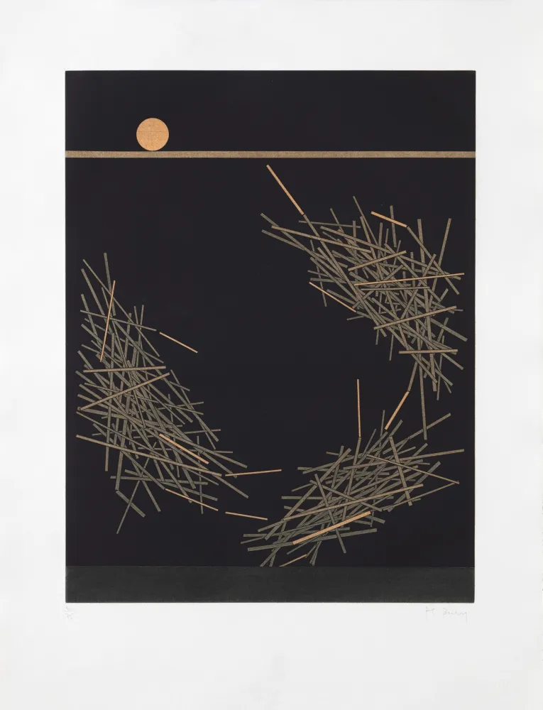 Etching Bury - Trois groupes de barres tournantes