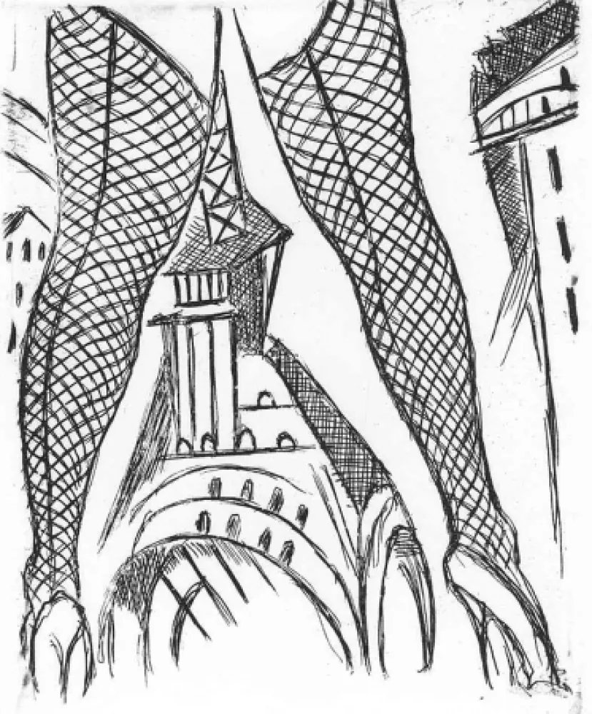 Etching Buzzati - Senza titolo