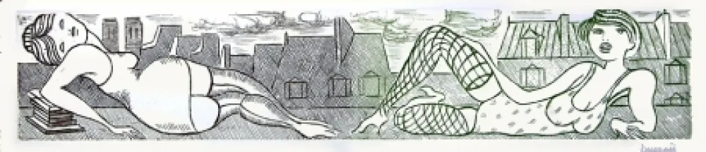 Etching And Aquatint Buzzati - Senza titolo