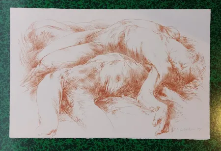 Lithograph Caballero - NU 