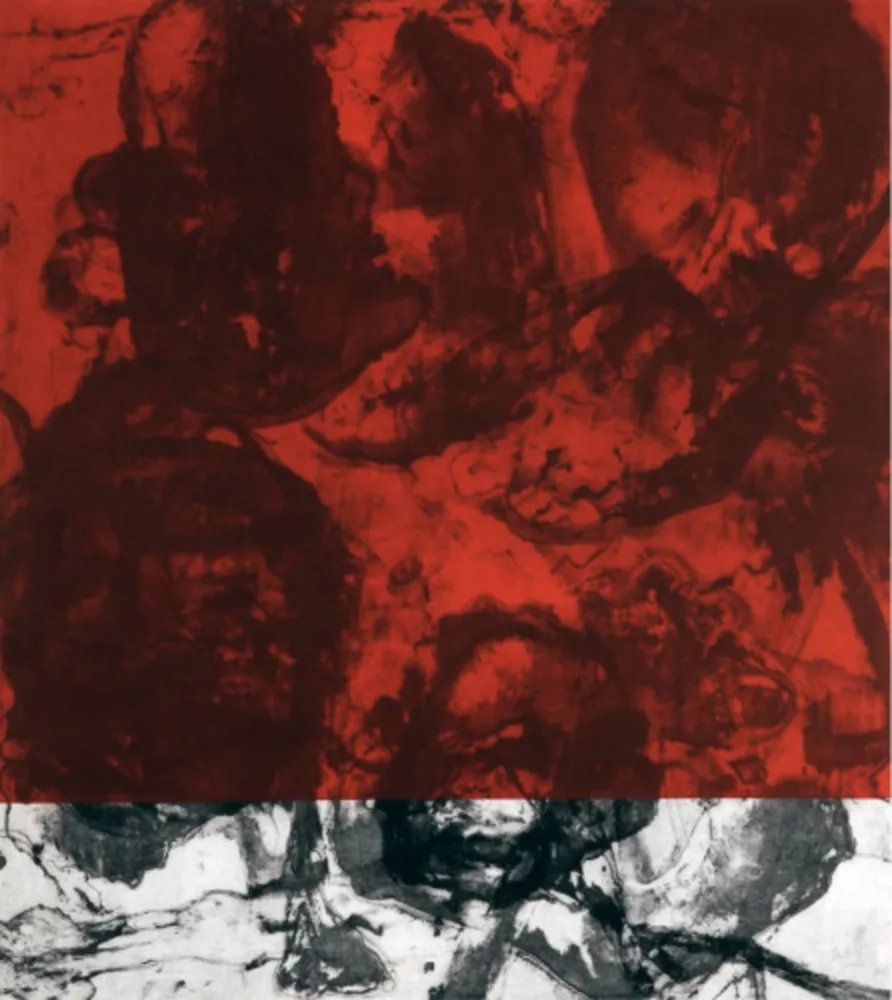 Aquatint Cabrita Reis - E as estrelas do céu cairam na terra....III