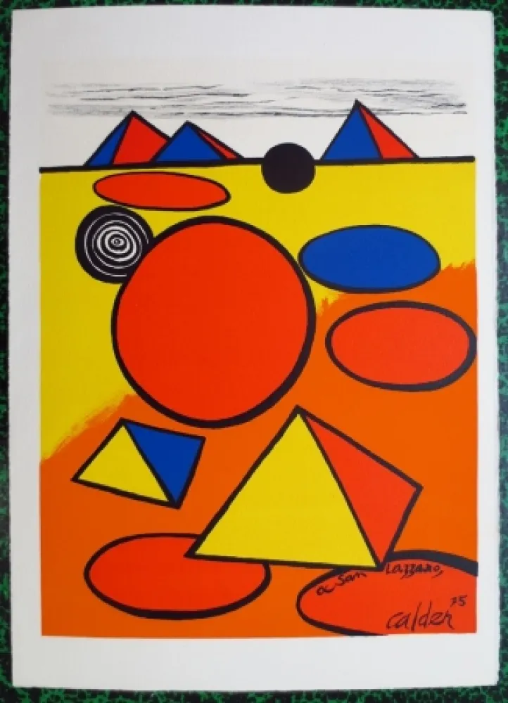 Lithograph Calder - A San Lazzaro