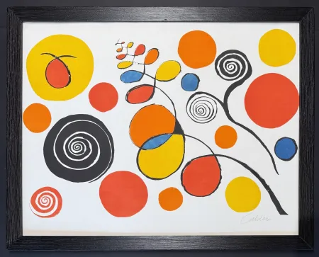 Lithograph Calder - Alexander Calder (1898 - 1976) - Blue Sun EA - Color lithograph on paper - 1960