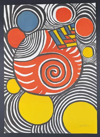 Lithograph Calder - Alexander Calder (1898–1976) - Clown - Color lithograph - 1976