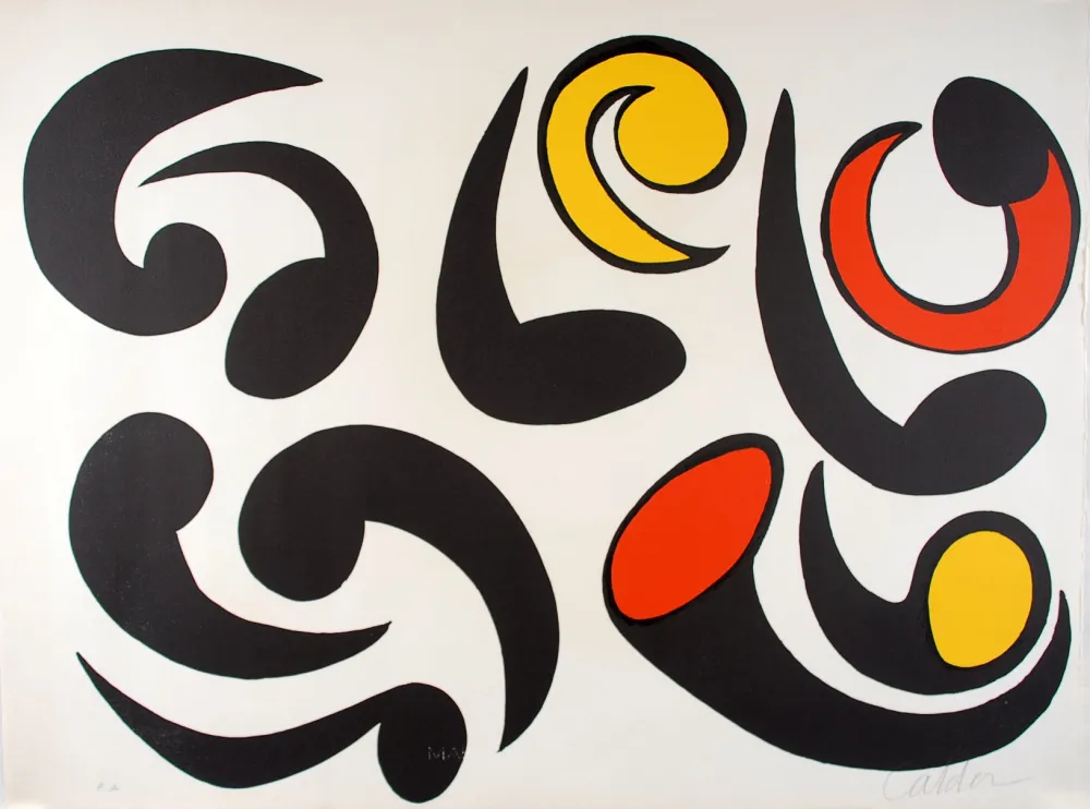 Lithograph Calder - Autres têtards