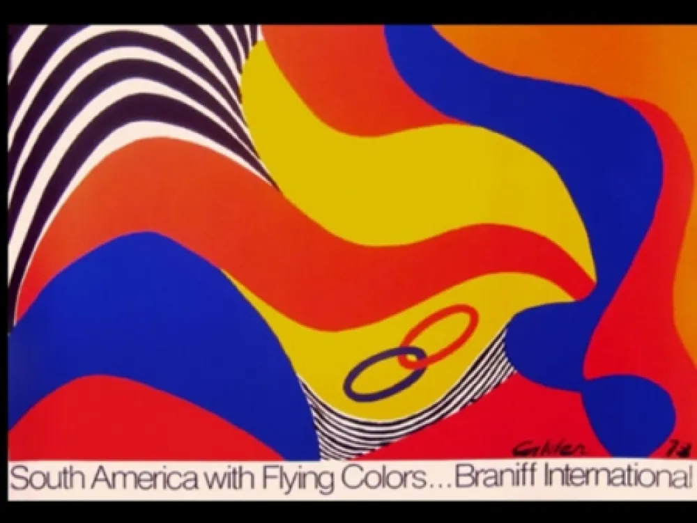 Screenprint Calder - BRANIFF SOUTH AMERICA
