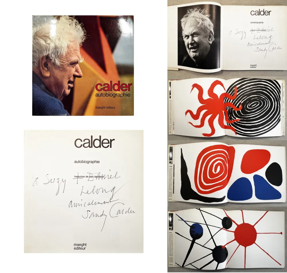 Illustrated Book Calder - CALDER. AUTOBIOGRAPHIE. Rare exemplaire dédicacé.