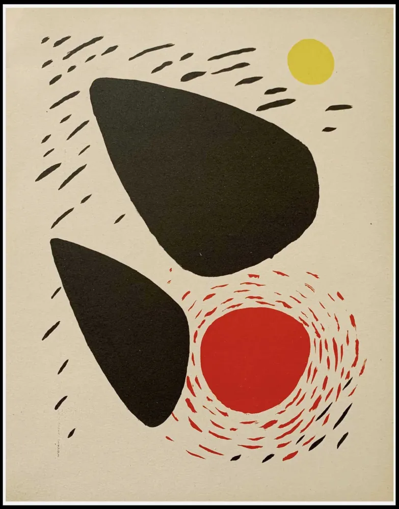 Lithograph Calder - COMPOSITION 