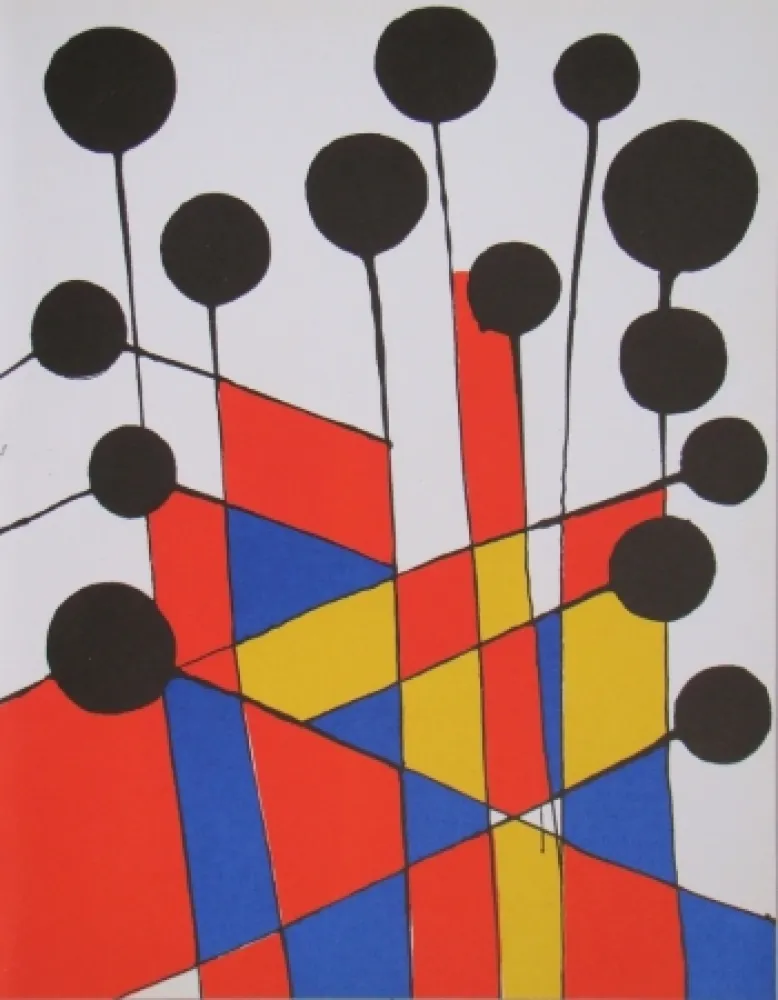 Lithograph Calder - Composition
