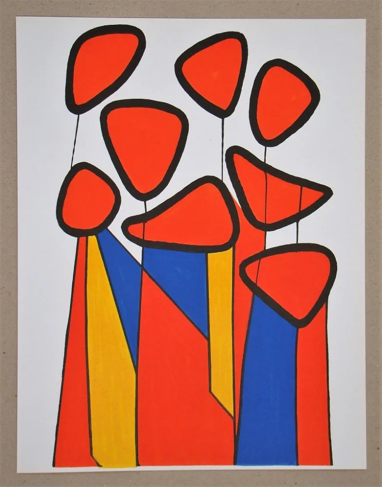 Lithograph Calder - Composition