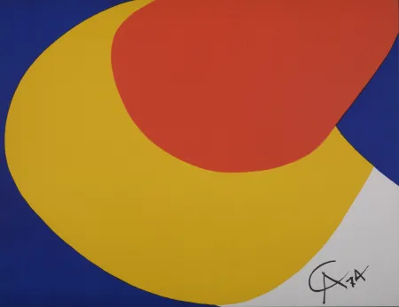 Lithograph Calder - Convection, 1974