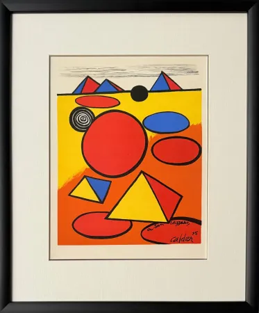 Lithograph Calder - Hommage à San Lazzaro