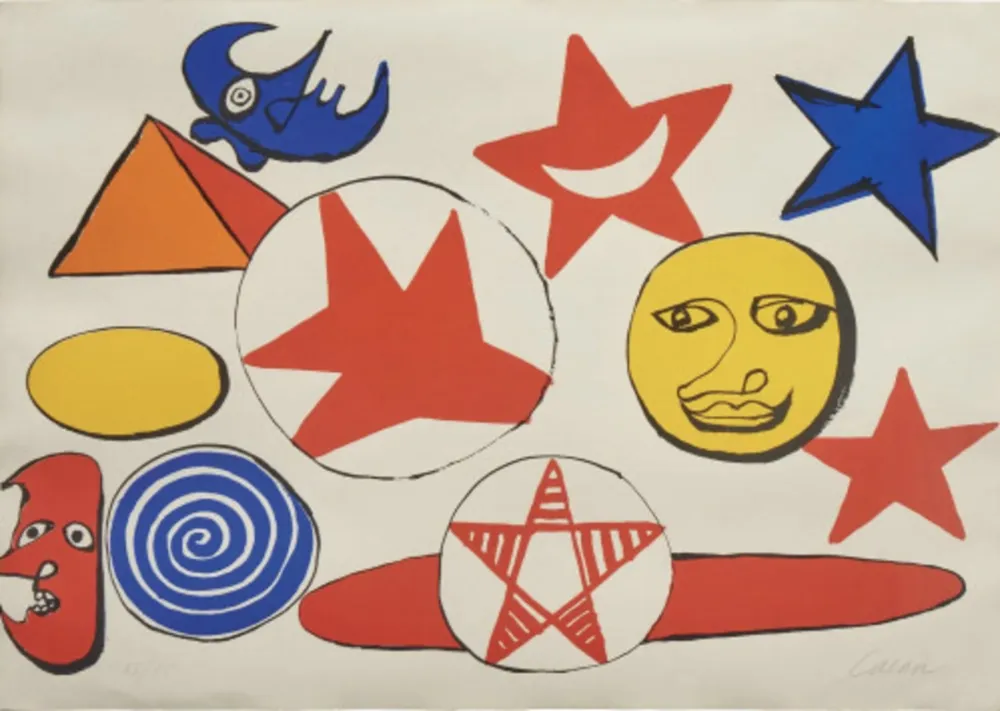 Lithograph Calder - L Etoile Rouge