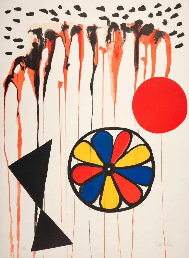 Lithograph Calder - La Mousson (The Monsoon)