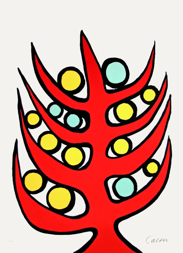 Lithograph Calder - L’albero del bene e del male