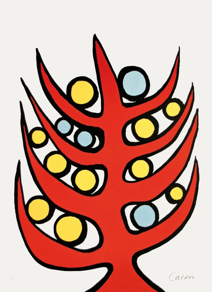 Lithograph Calder - L’albero del bene e del male