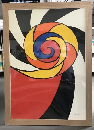 Lithograph Calder - Le turban , 1969