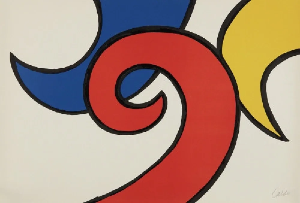 Lithograph Calder - Les Vagues #21 (The Waves)