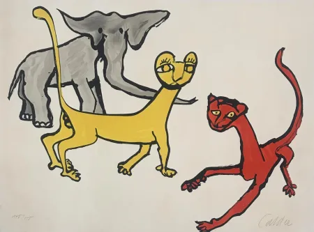 Lithograph Calder - Our Unfinished Revolution: Animals