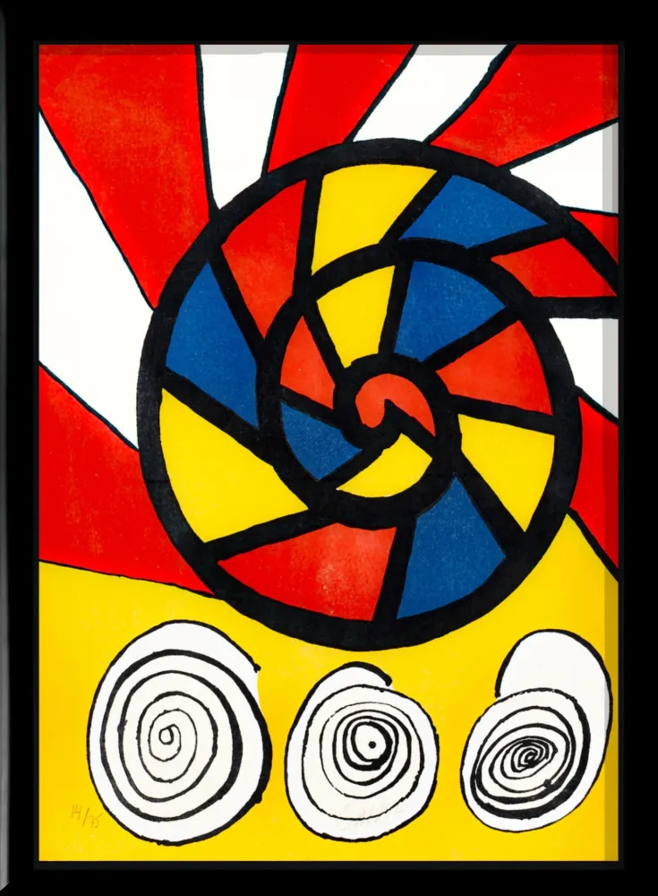 Lithograph Calder - Phonograph