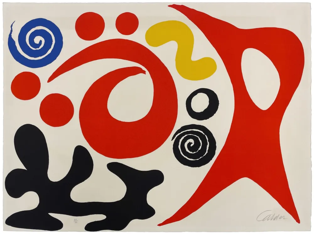 Lithograph Calder - Plancton
