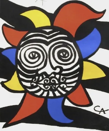 Lithograph Calder - Sans