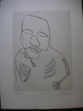 Etching Calder - SANTA CLAUS