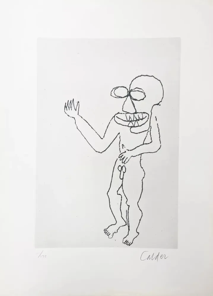 Etching Calder - Santa Claus VIII