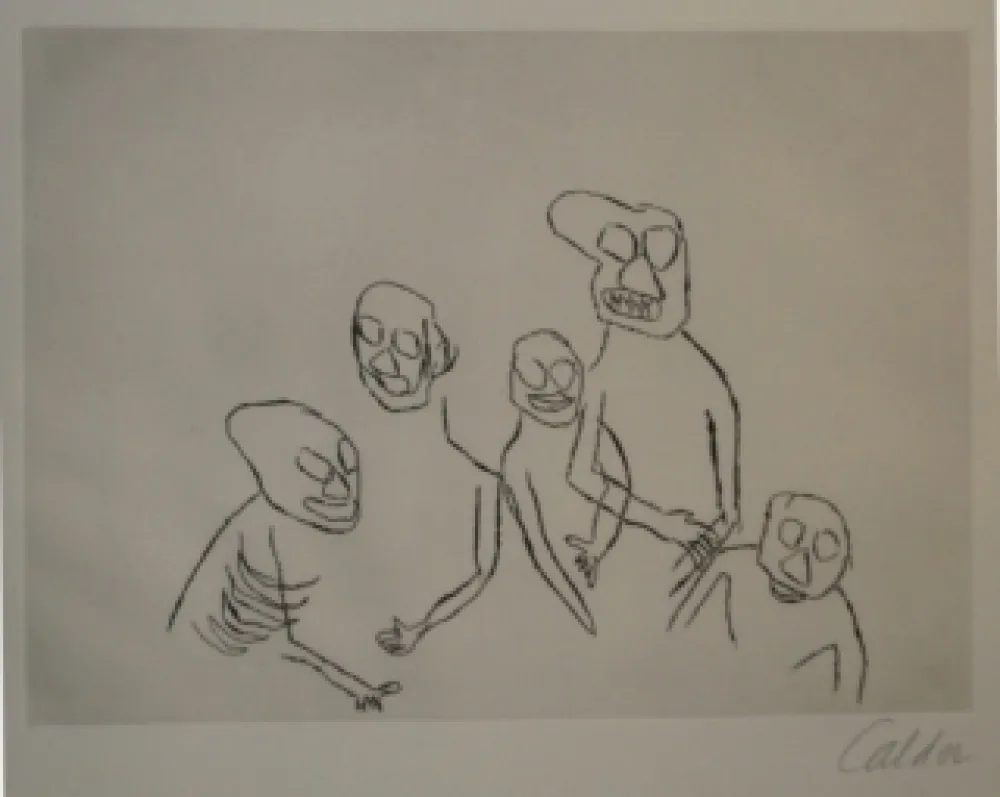 Etching Calder - Santa Klaus 5