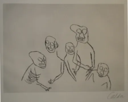 Etching Calder - Santa Klaus 5